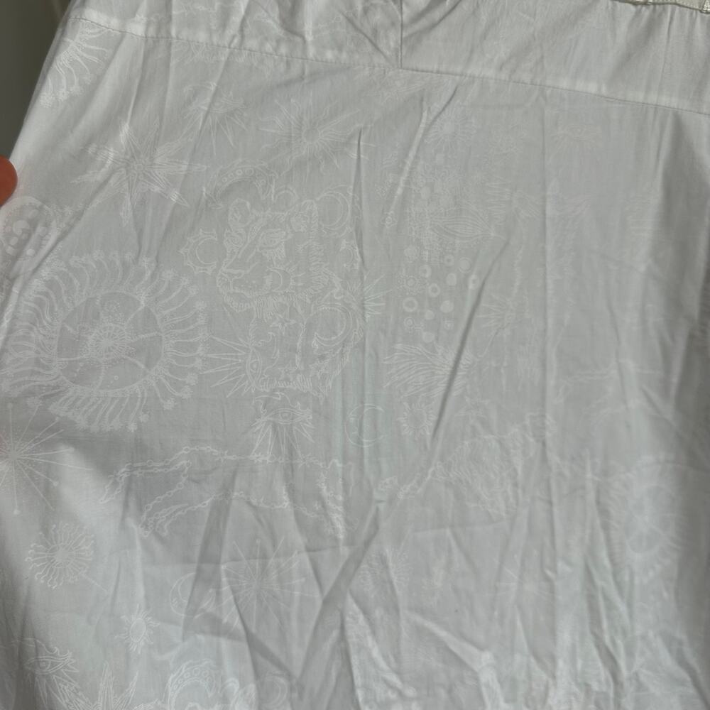 Emporio Sirenuse Embroidered Stars white cover up dress Size 48 - Picture 5 of 7